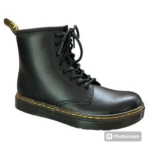 Dr. Martens Zavala junior youth kids boys combat lace up boots w zipper US 2 …